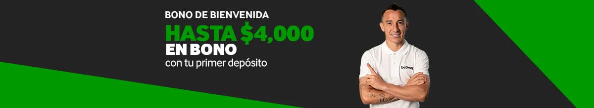 Banner de registro deportivo con las condiciones que el operador tenía impresas ese día.